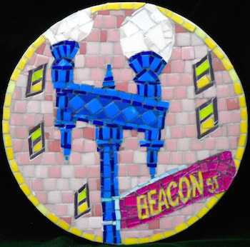 beacon st sign in mosaic