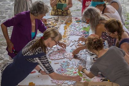 work table community mosaic