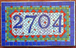 house number sign decorative