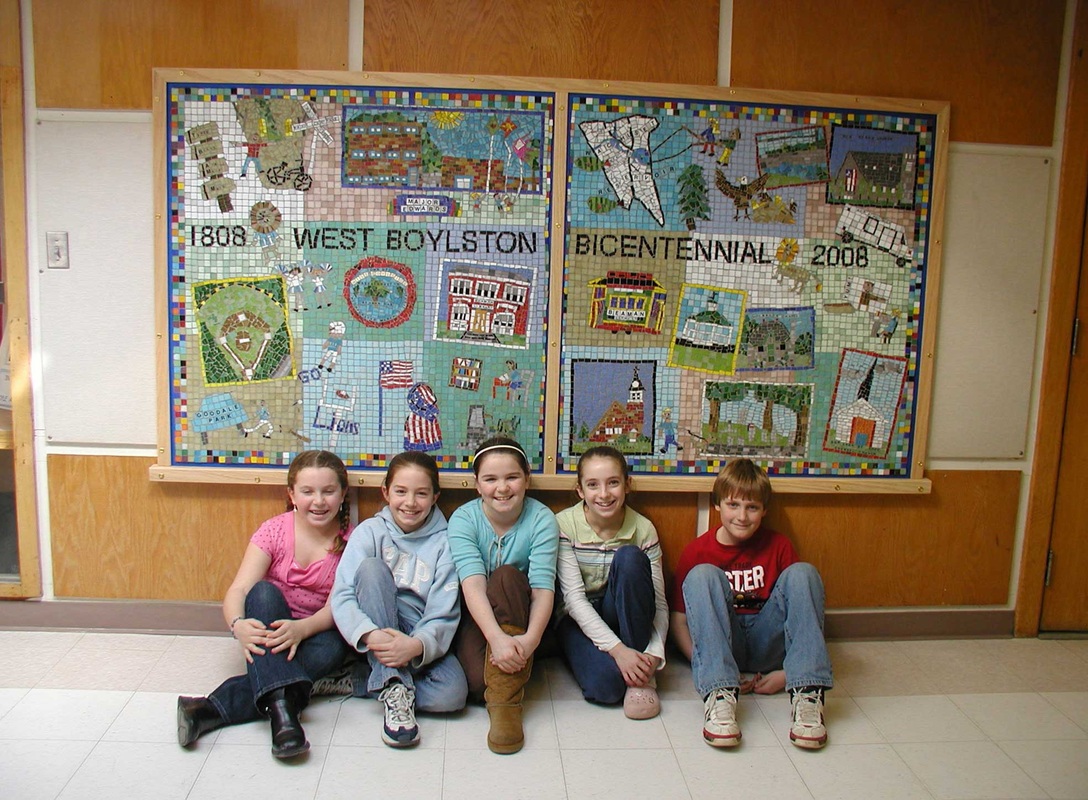 WEST BOYLSTON, Major Edwards Elementary School, mosaic project