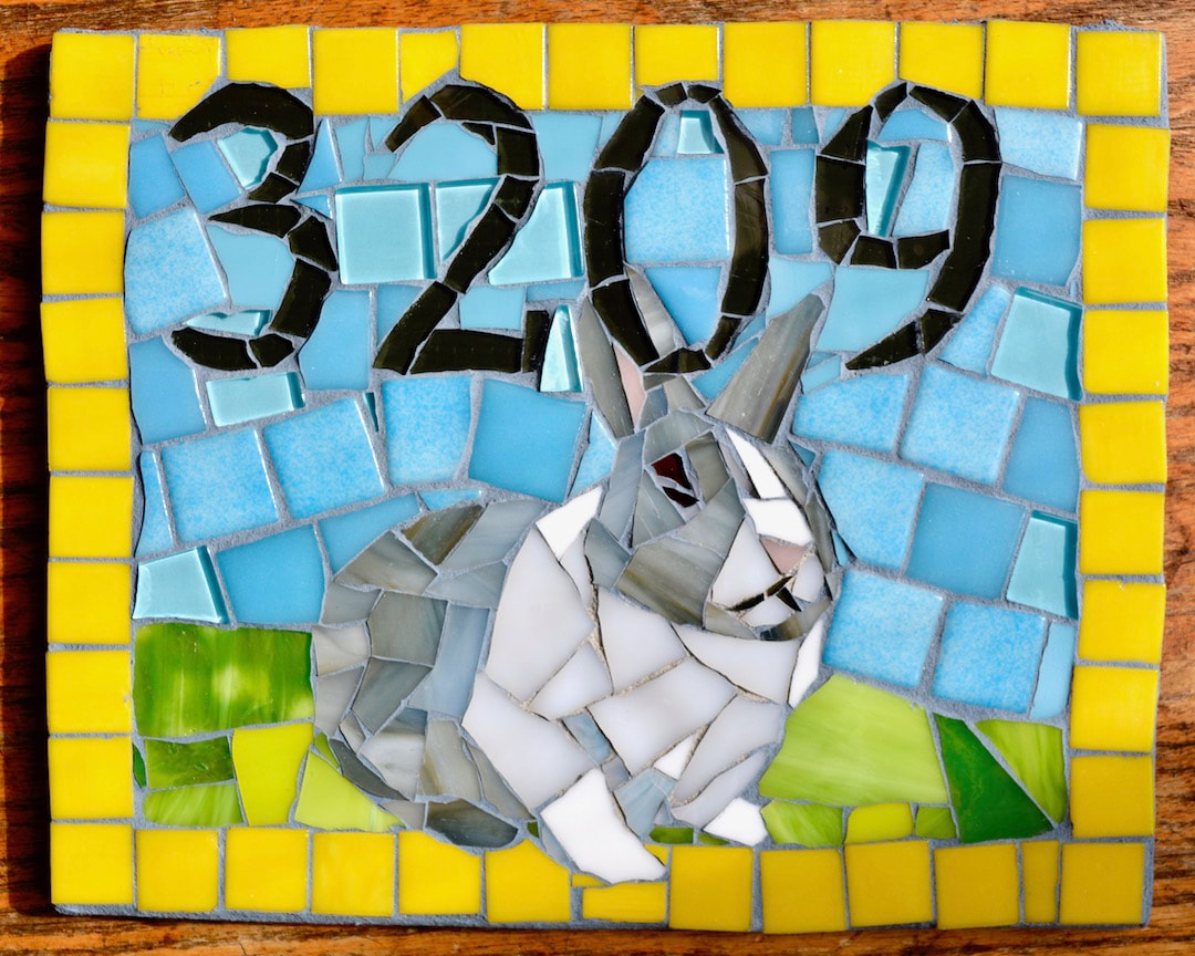 bunny mosaic 