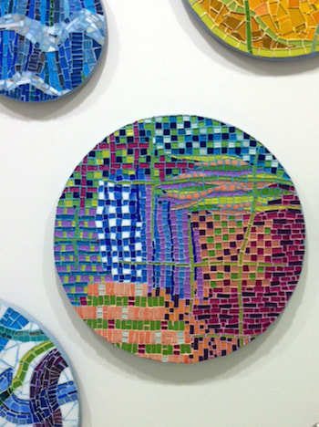 abstract mosaic weaving