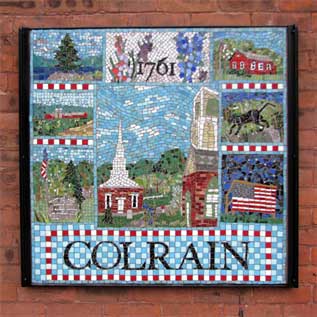 Colrain mosaic in Shelburne Falls, MA
