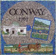 Conway town mosaic, Shelburne Falls, MA