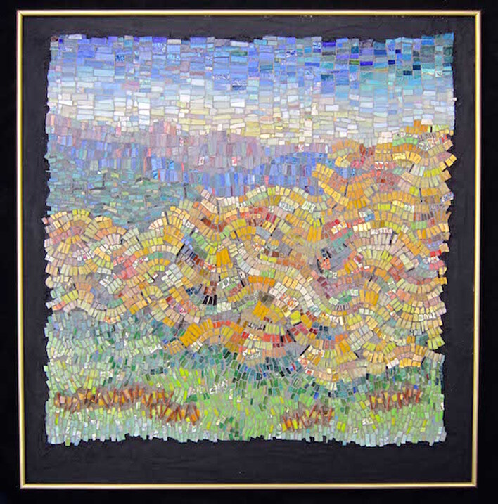 abstract fall mosaic