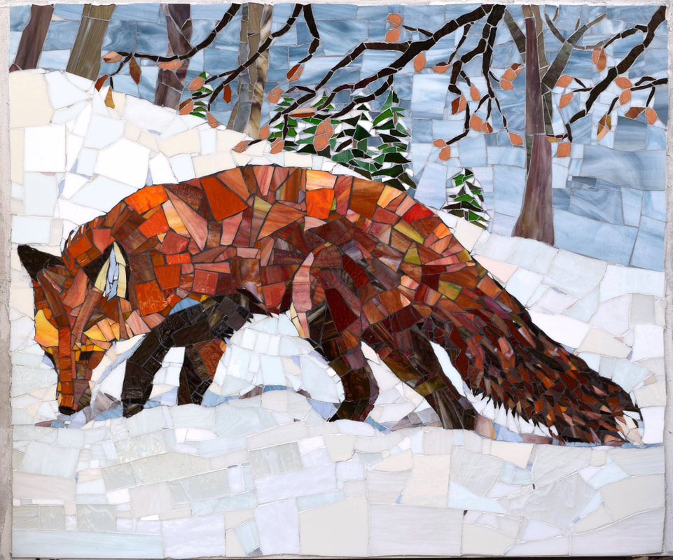 red fox mosaic