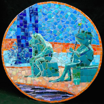 frog pond mosaic