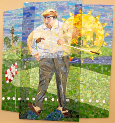 jackie gleason golf days mosaic