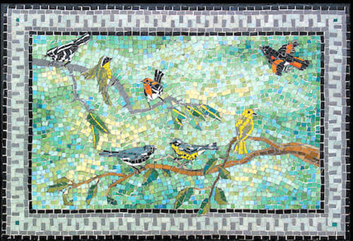 7 warblers mosaic