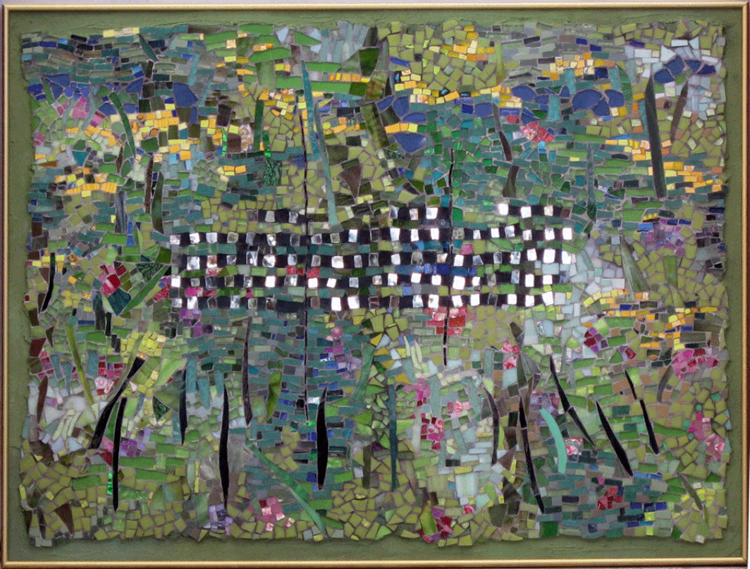 to every thing there is a season, summer, abstract art mosaic