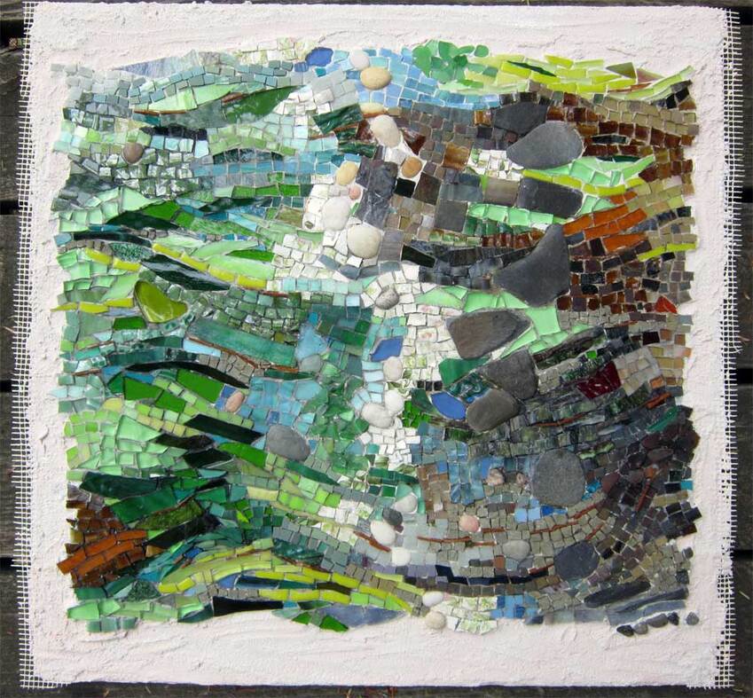 mosaic abstract earth