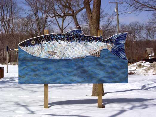 8' atlantic salmon mosaic