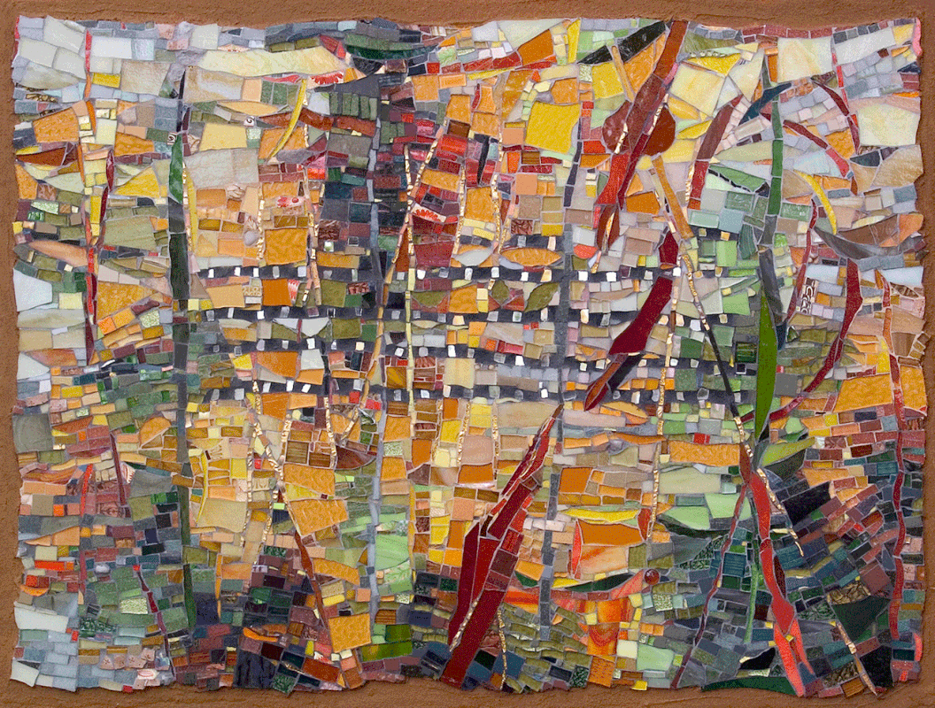 fall abstract art mosaic