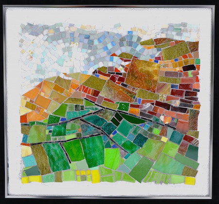 abstract landscape ireland mosaic