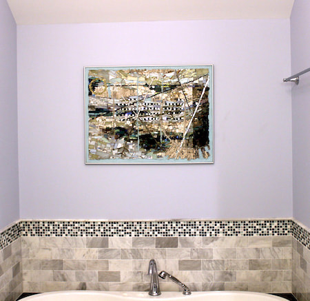 mosaic in bathroom