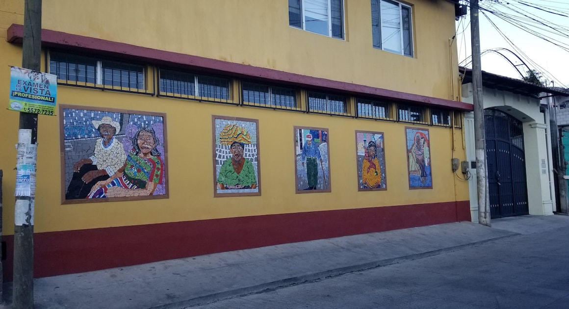 mosaic of senior center in Guatemala