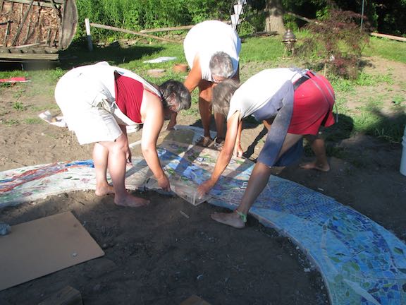 installation of mosaic