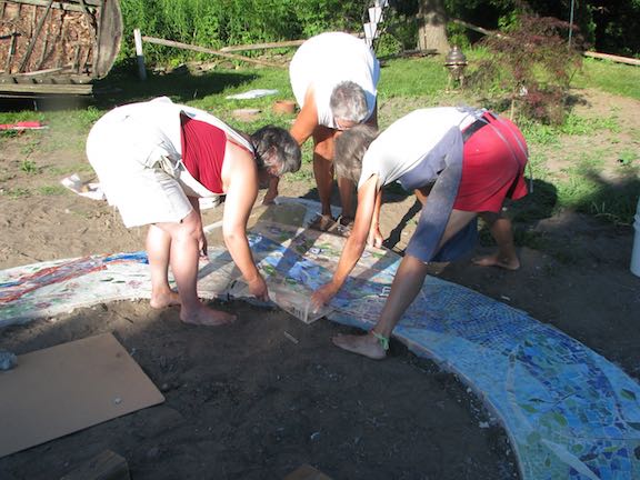 installation of mosaic