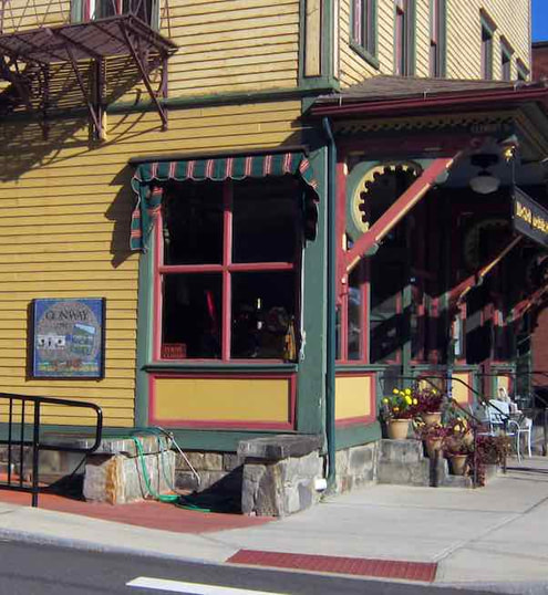 Shelburne Falls mosaic, COnway in situ