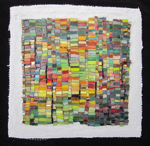 abstract mosaic fall colors