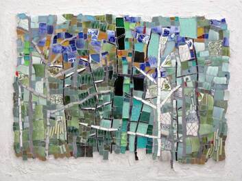 winter abstract mosaic